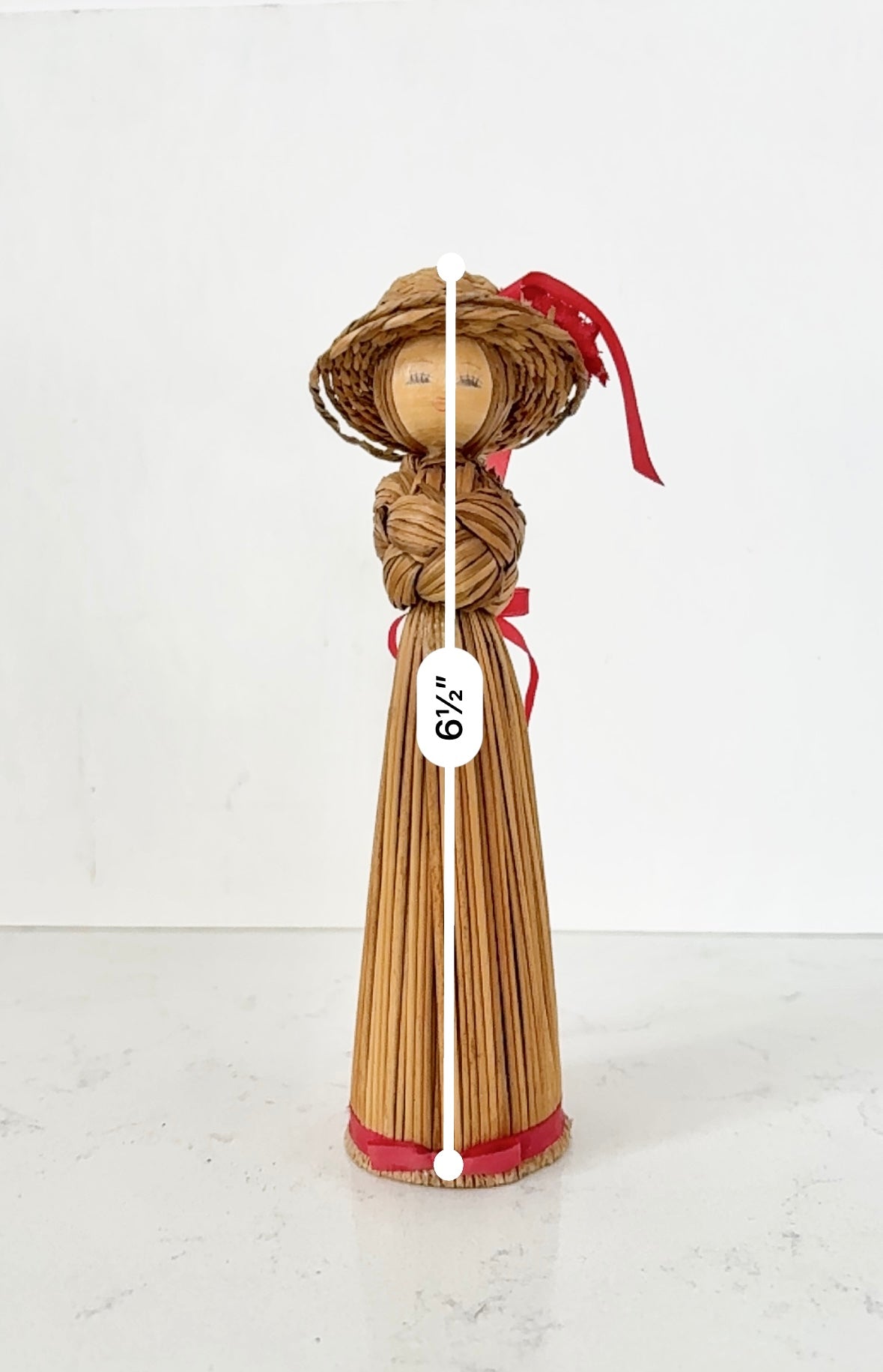 Beautiful Vintage Straw Doll