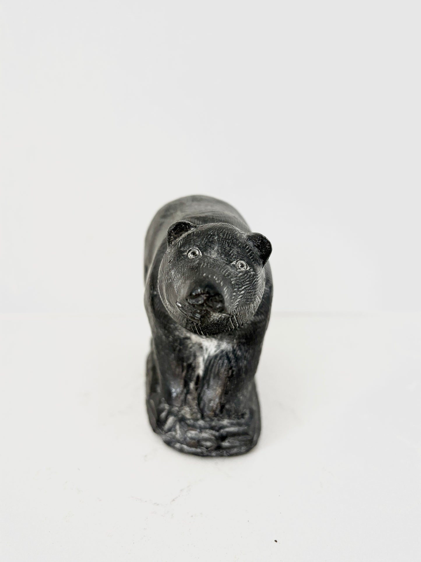 Inuit Art Canadian Soapstone Bear Figurine