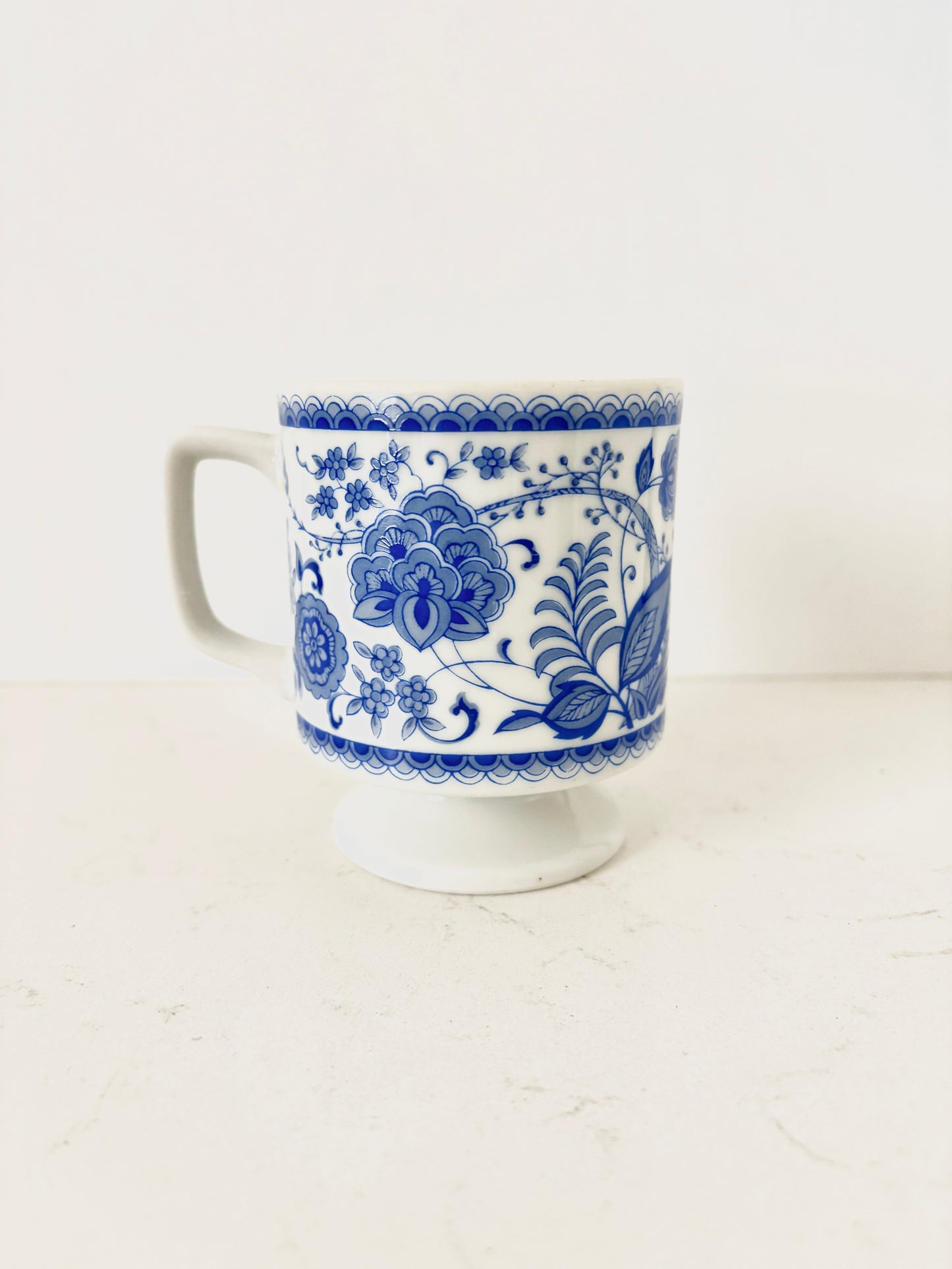 Blue & White Tea Cup (Pair)