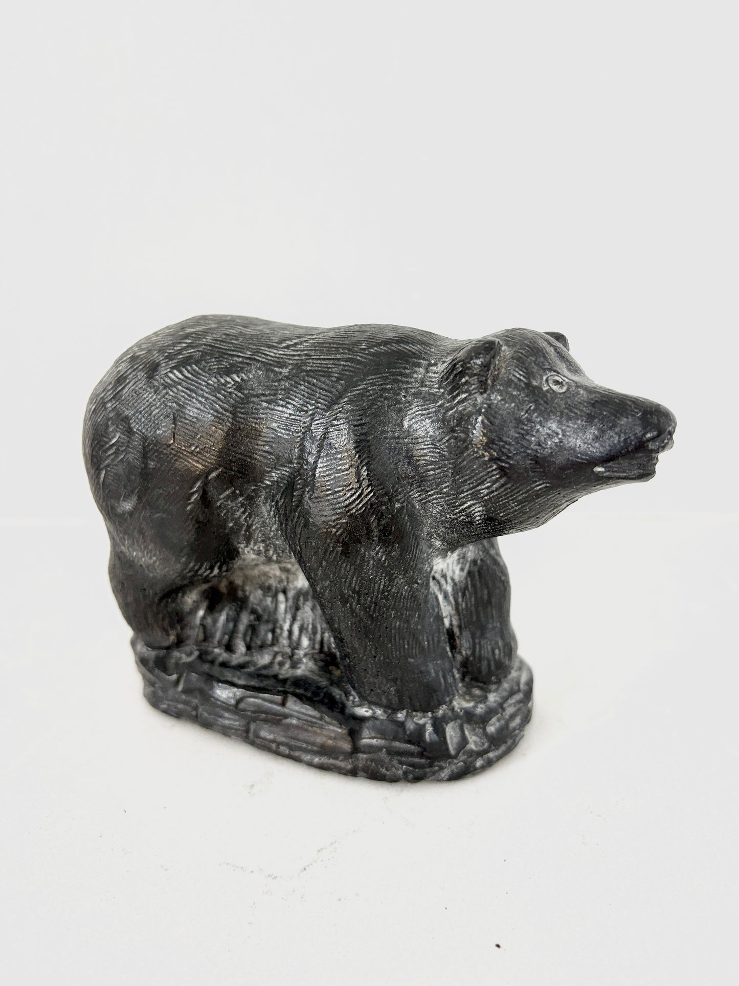 Inuit Art Canadian Soapstone Bear Figurine