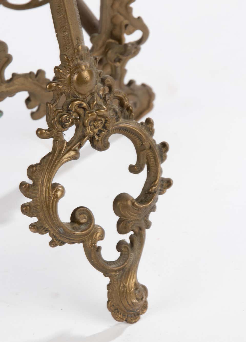 Sold - 20th Century Display Stand for Books or Paintings - Brass - Rococo Style