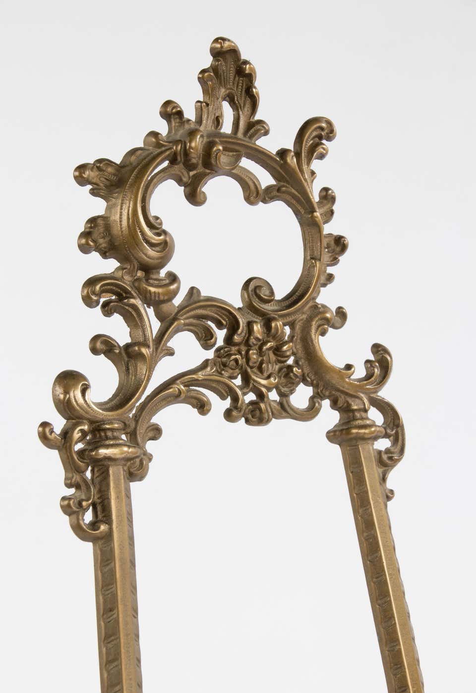 Sold - 20th Century Display Stand for Books or Paintings - Brass - Rococo Style