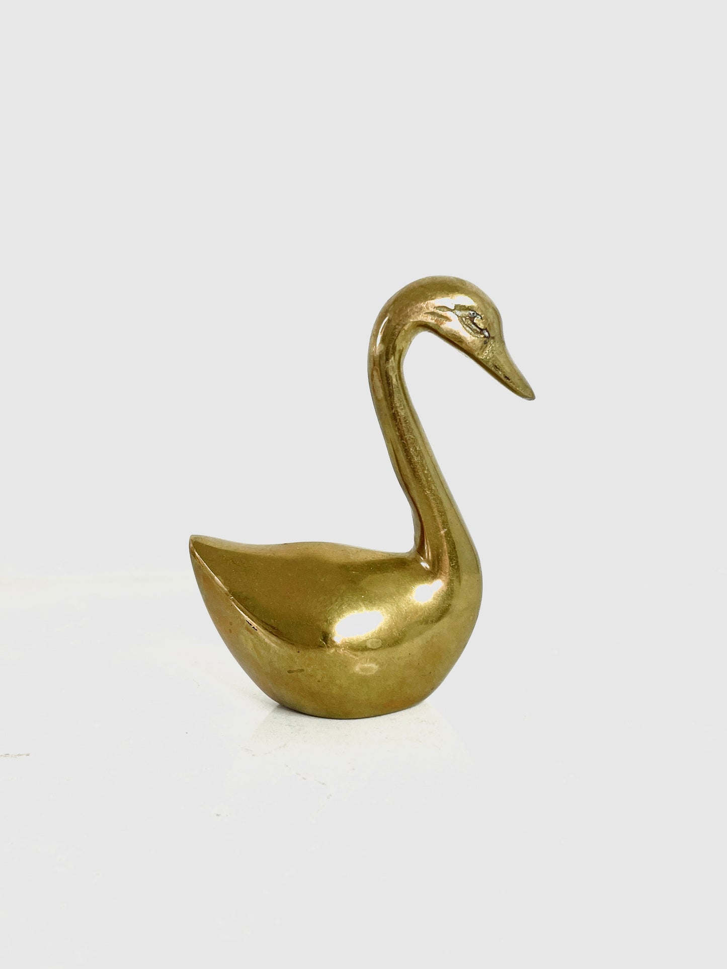 Sold - Mini Brass Goose Figurine