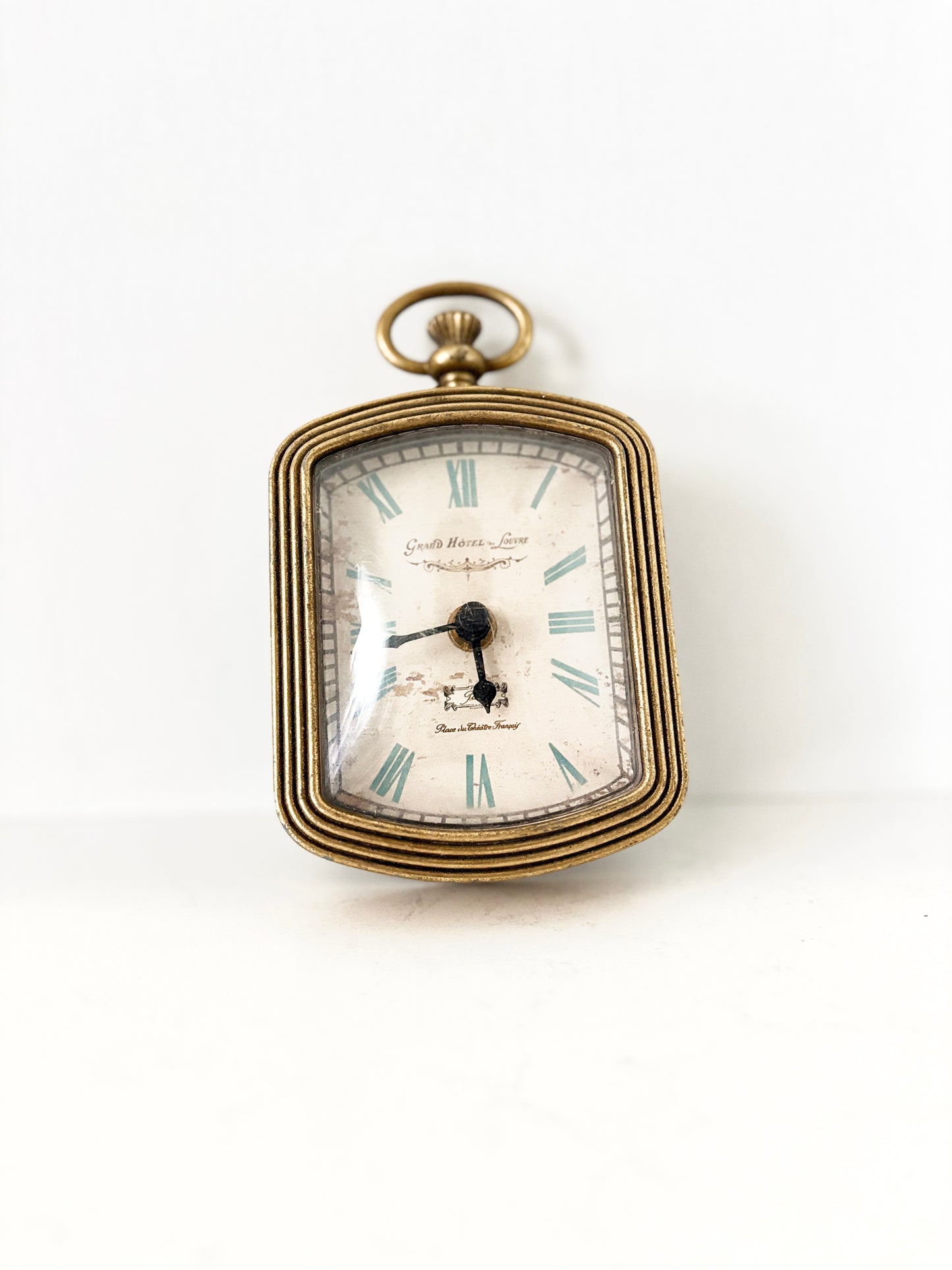 Antique-Style Brass Clock | French Country Decor