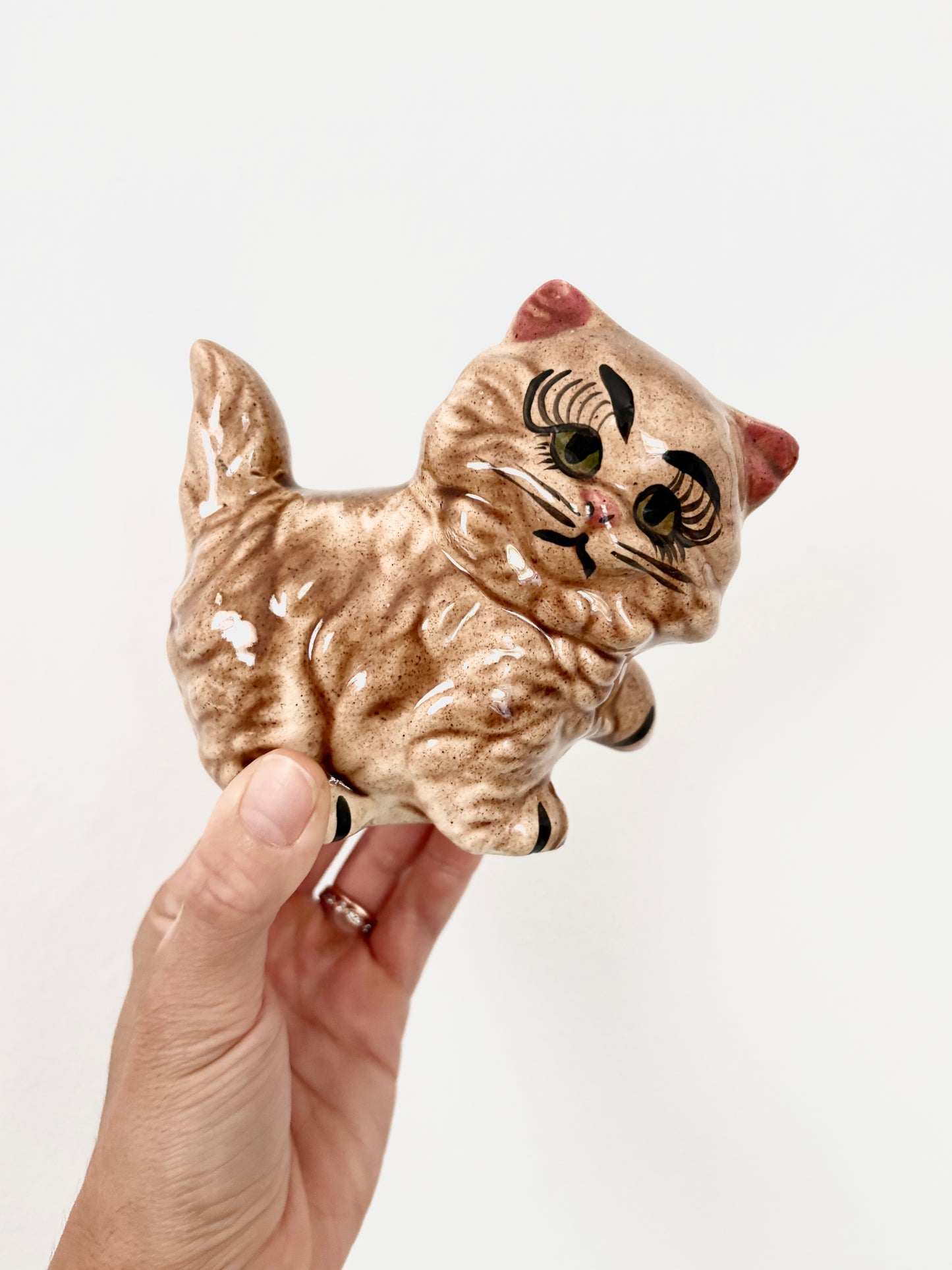 Fluffy Kitten Figurine | Vintage