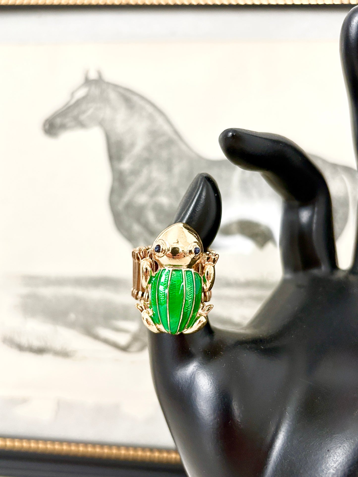 Lilly Pulitzer Garden Frog Cocktail Ring