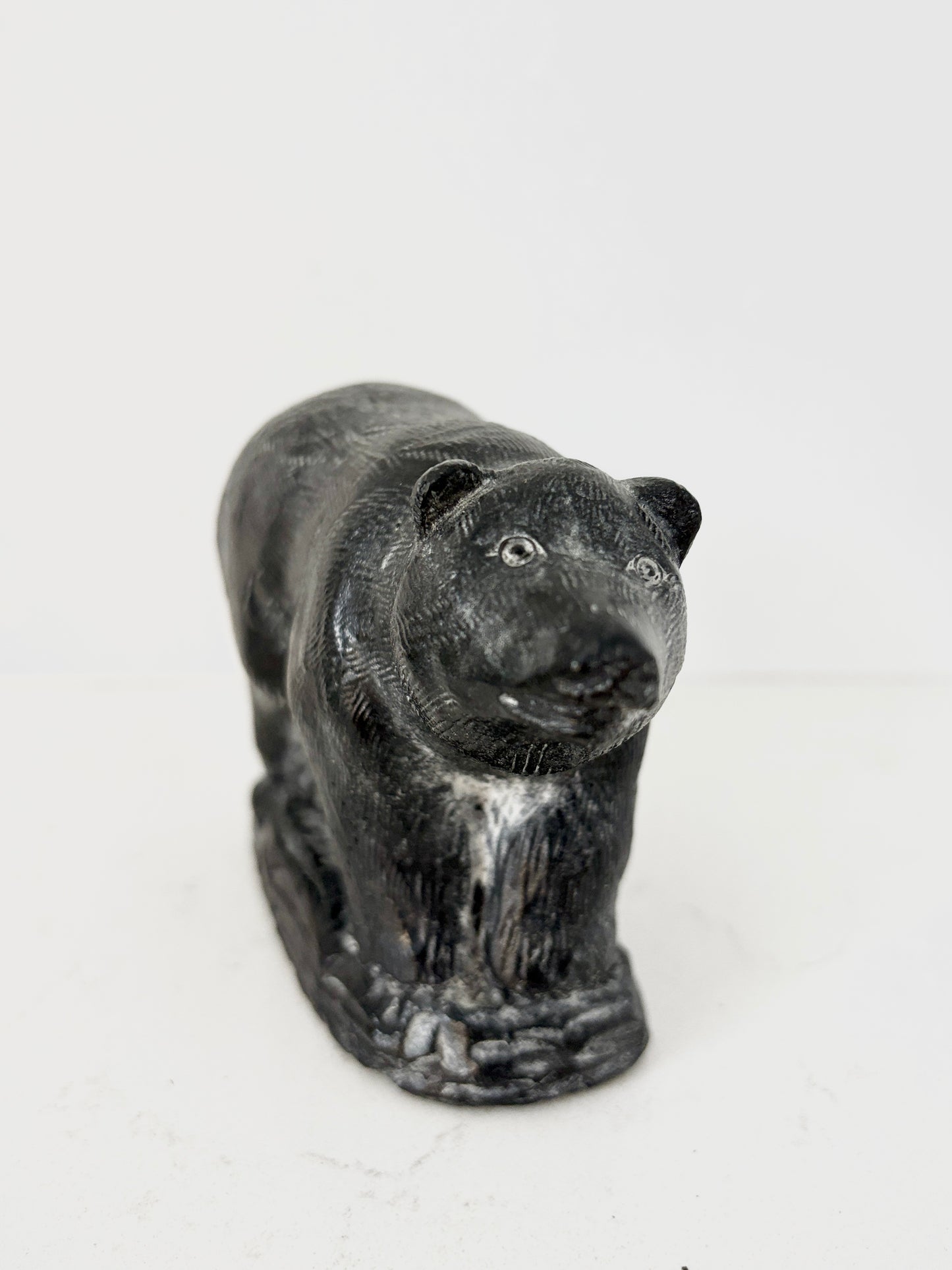Inuit Art Canadian Soapstone Bear Figurine