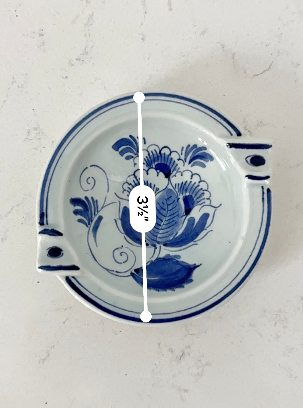 Delft Blue Ashtray | Signed