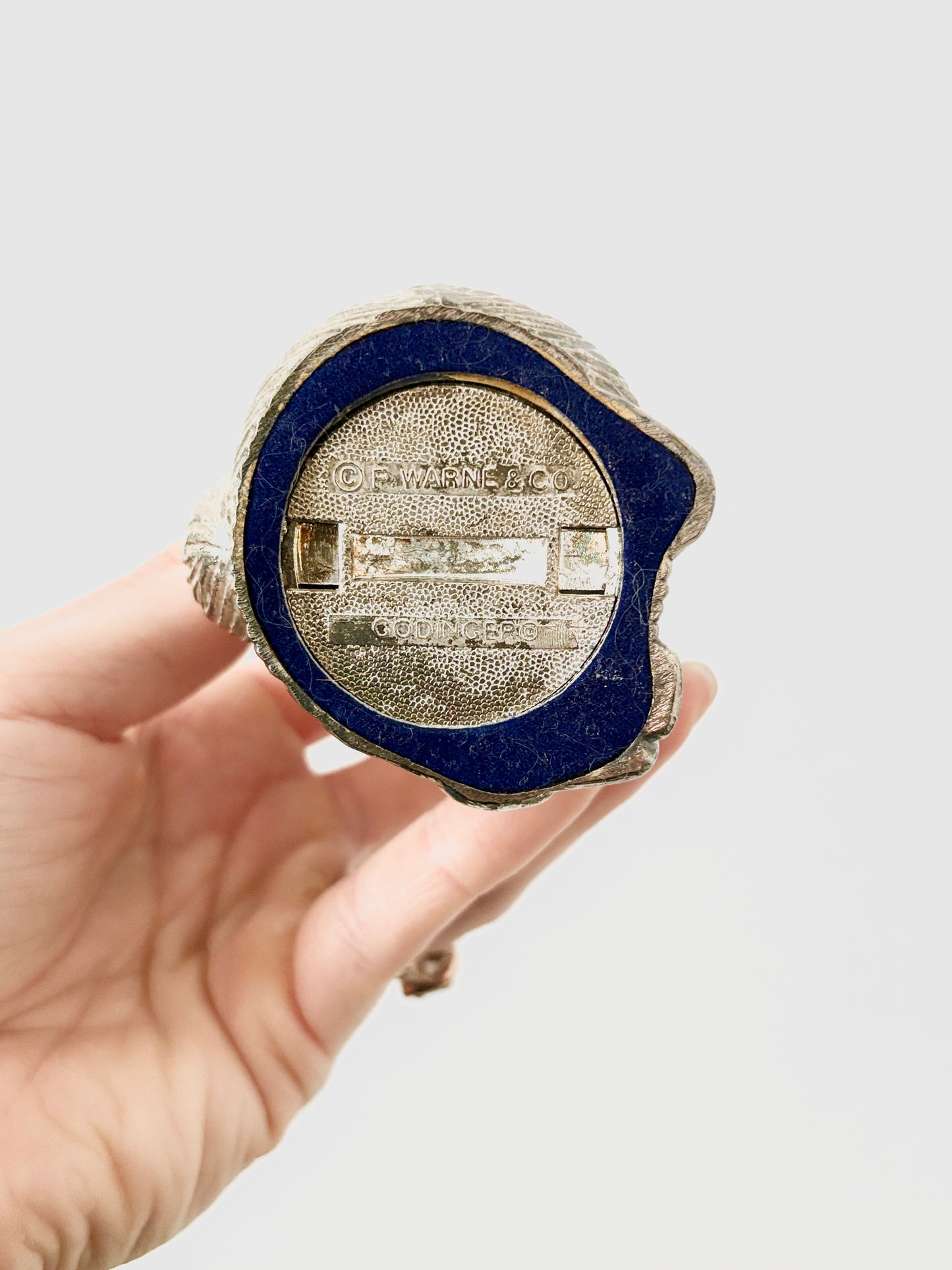 Vintage Peter Rabbit Silver Coin Bank – F. Warne & Co – Beatrix Potter Nursery Collectible