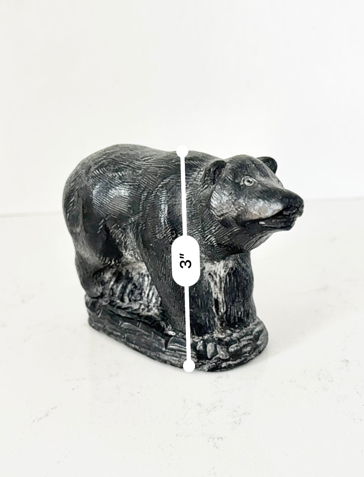Inuit Art Canadian Soapstone Bear Figurine