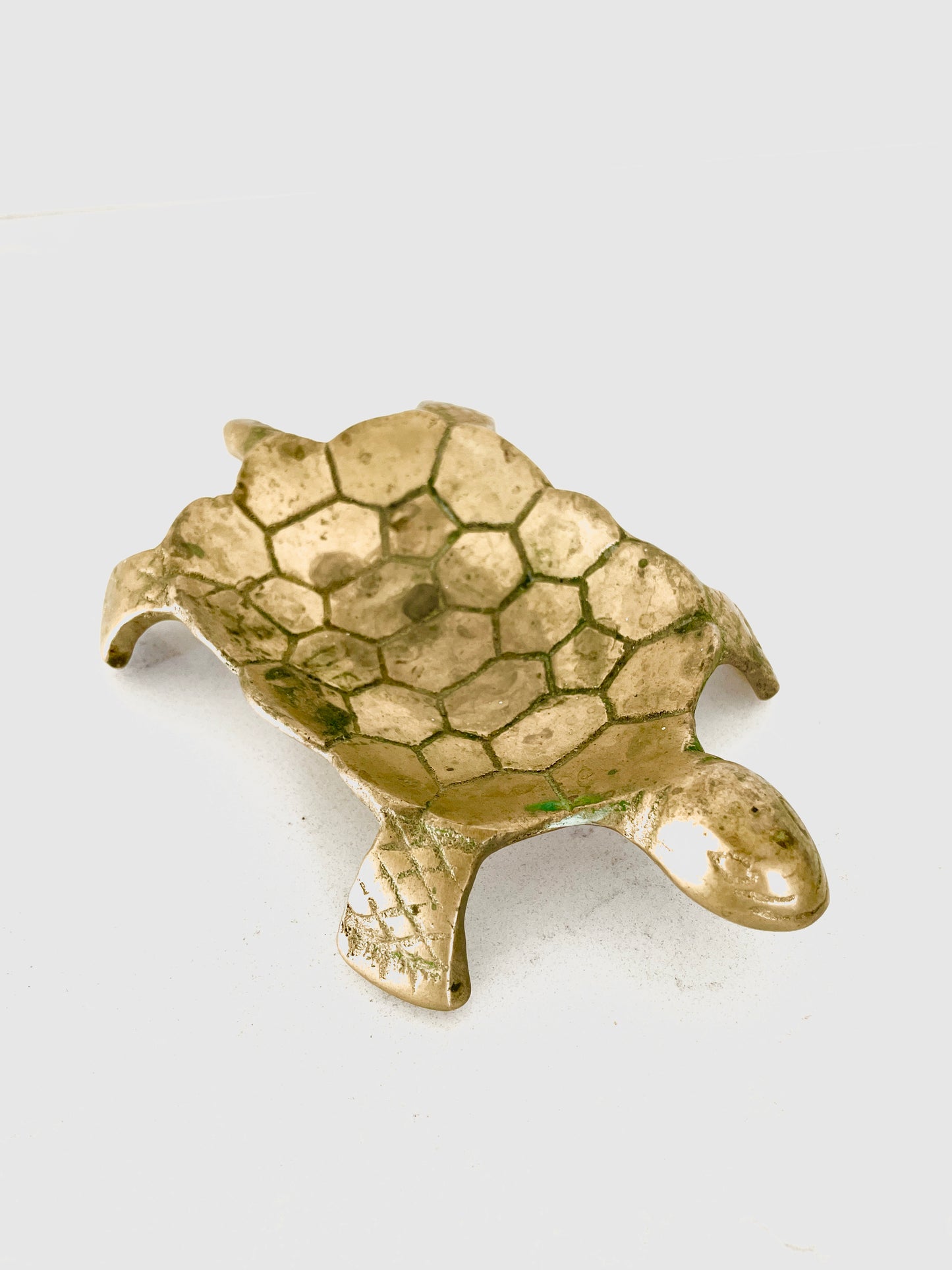 Sold - Brass Turtle Bar Soap Holder