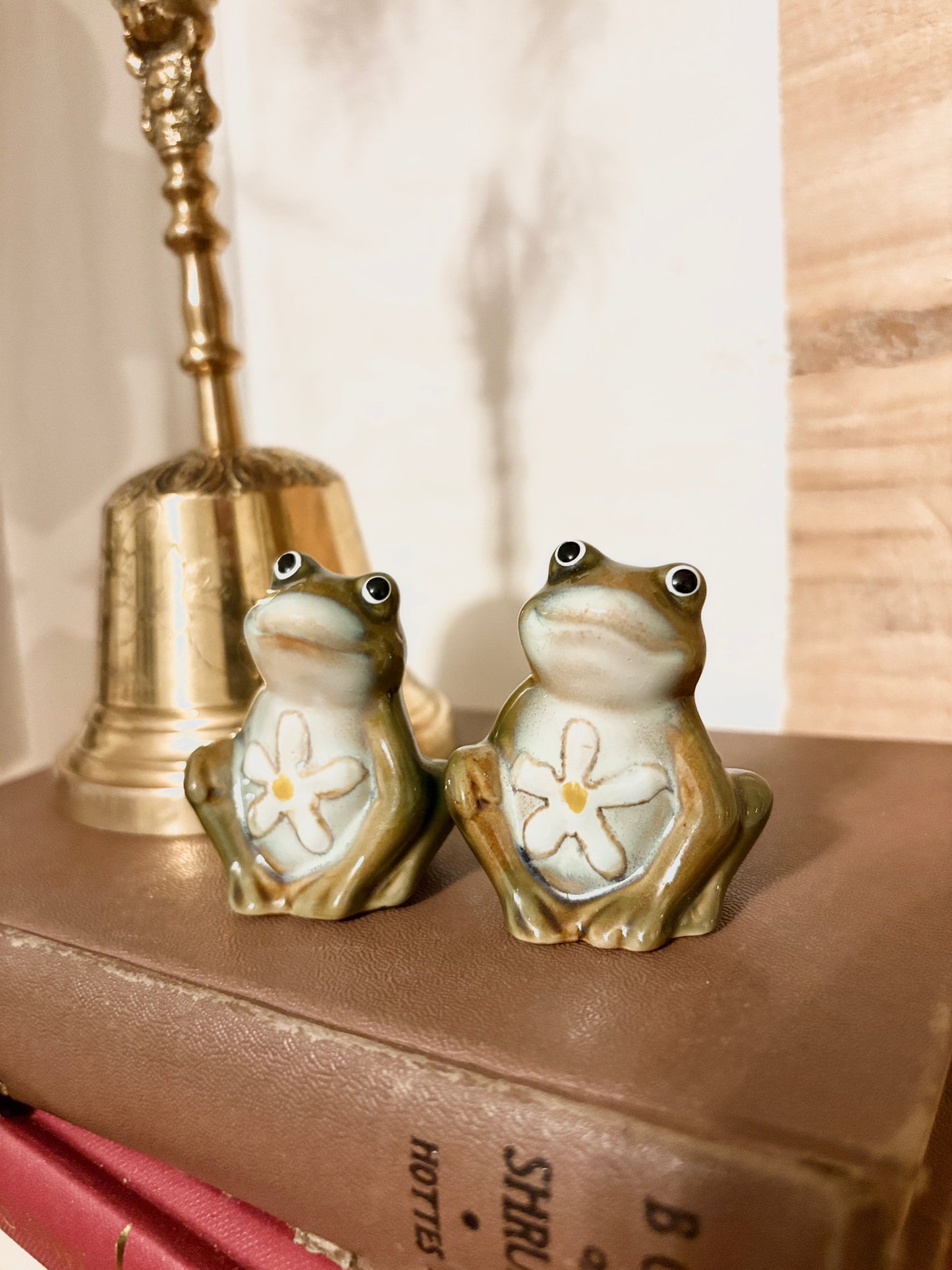 Sold - Darling Frog Salt & Pepper Shakers