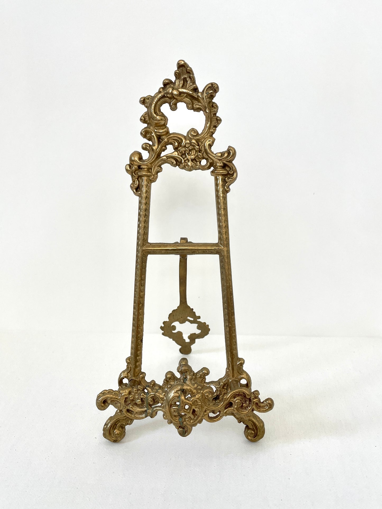 Sold - 20th Century Display Stand for Books or Paintings - Brass - Rococo Style