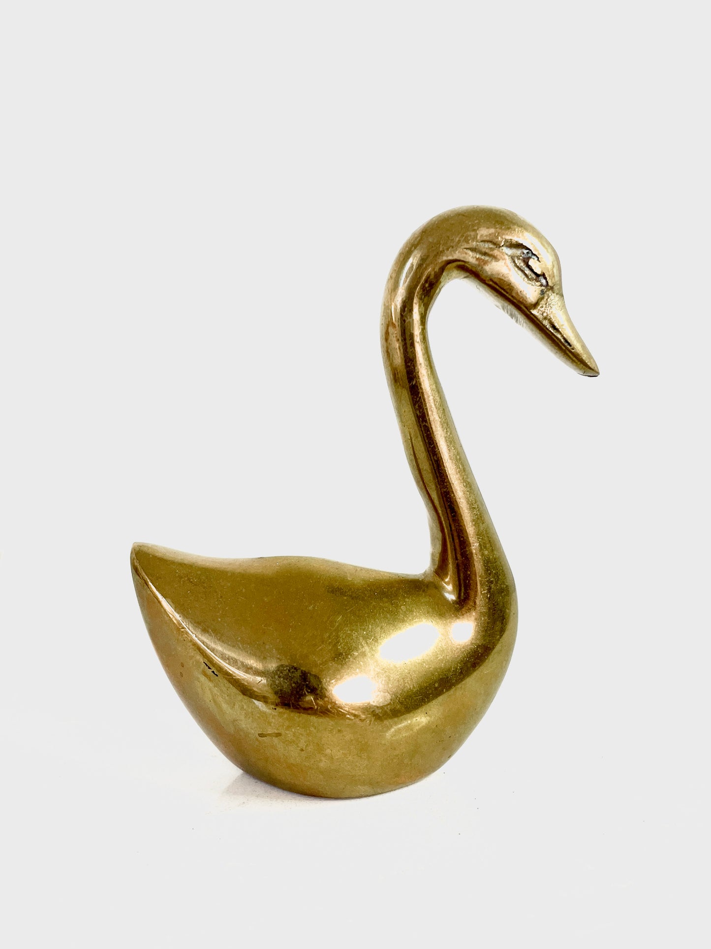 Sold - Mini Brass Goose Figurine