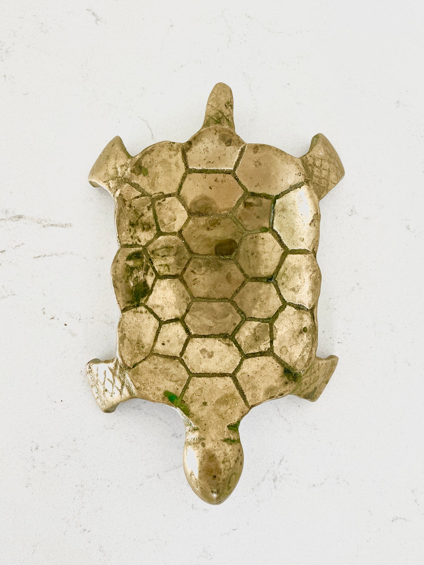 Sold - Brass Turtle Bar Soap Holder