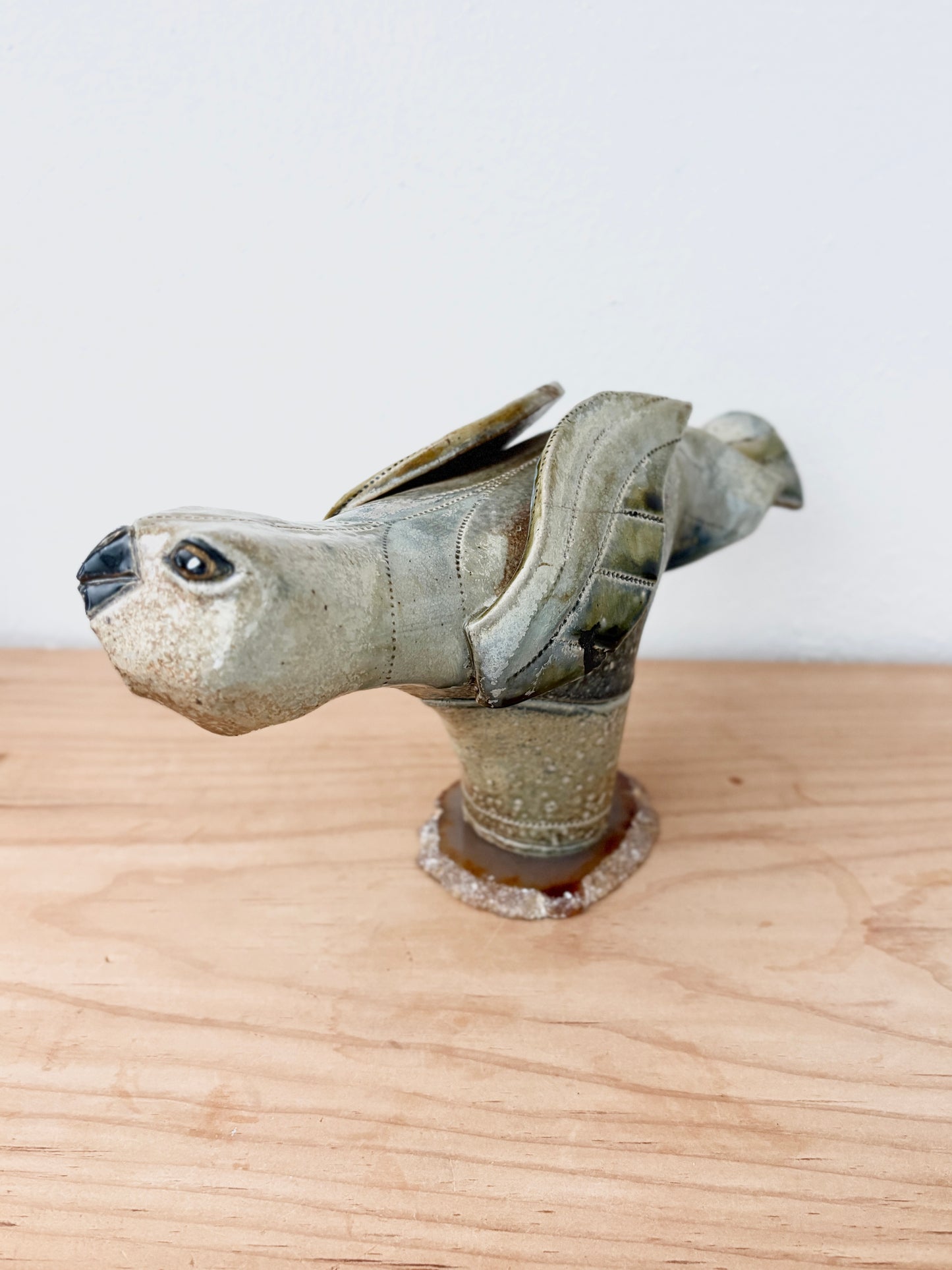 Local Artist Bird Sculpture by D. Niehof