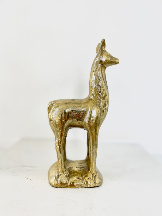 Sold - Llama Accent Piece Brass