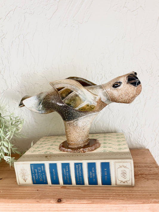 Local Artist Bird Sculpture by D. Niehof