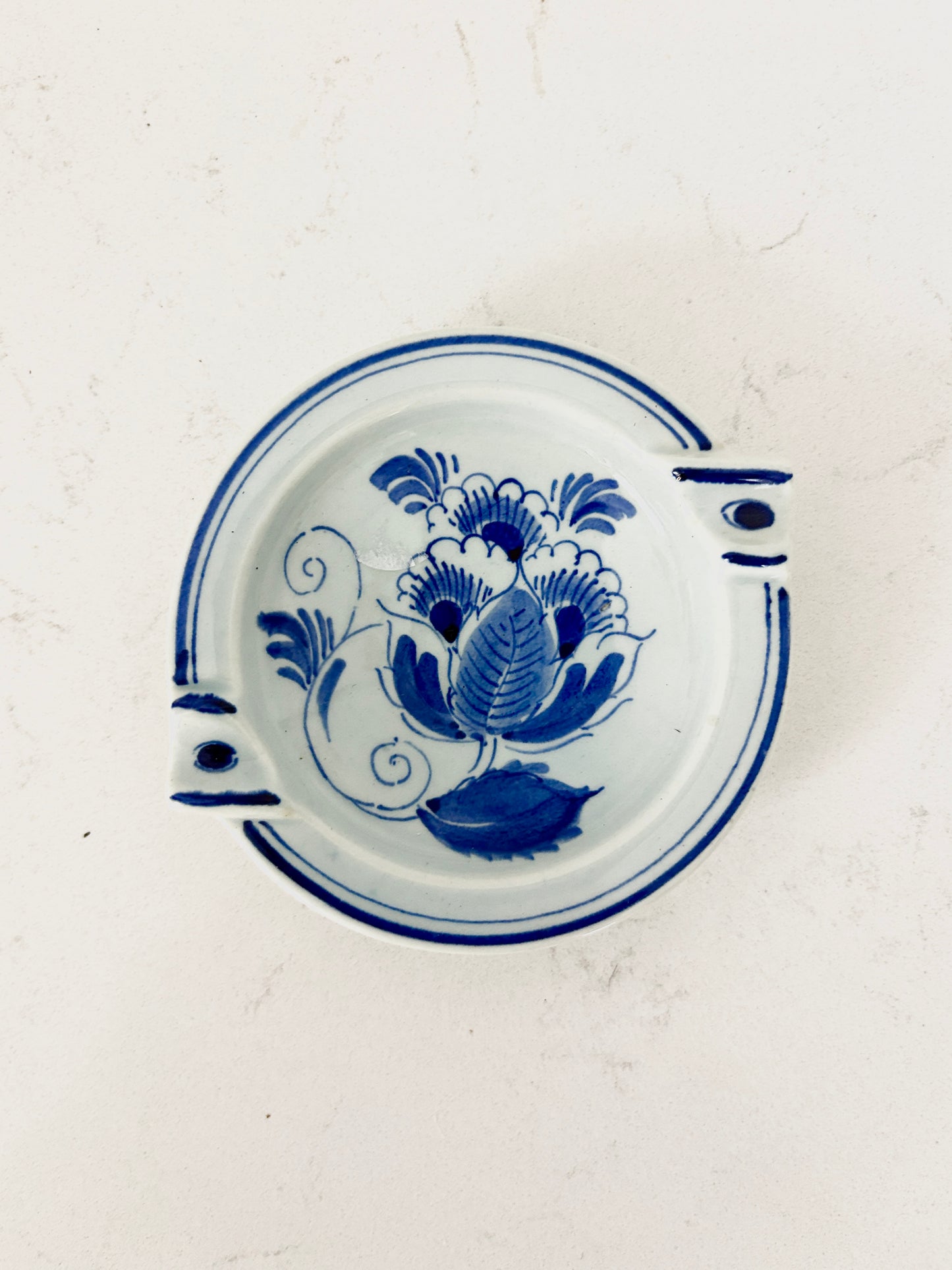 Delft Blue Ashtray | Signed
