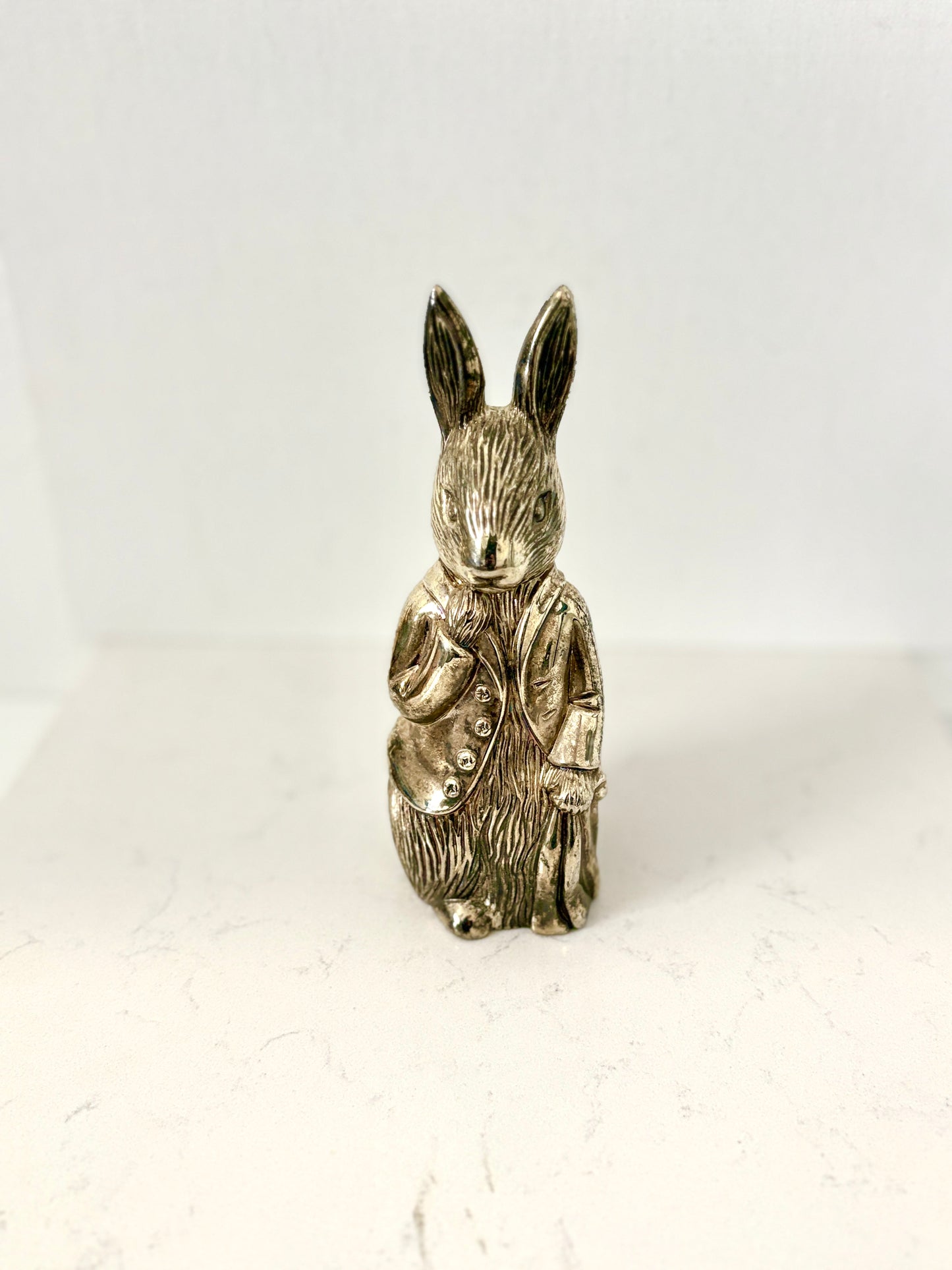 Vintage Peter Rabbit Silver Coin Bank – F. Warne & Co – Beatrix Potter Nursery Collectible