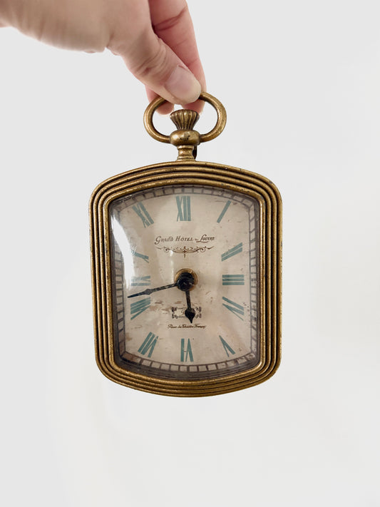 Antique-Style Brass Clock | French Country Decor