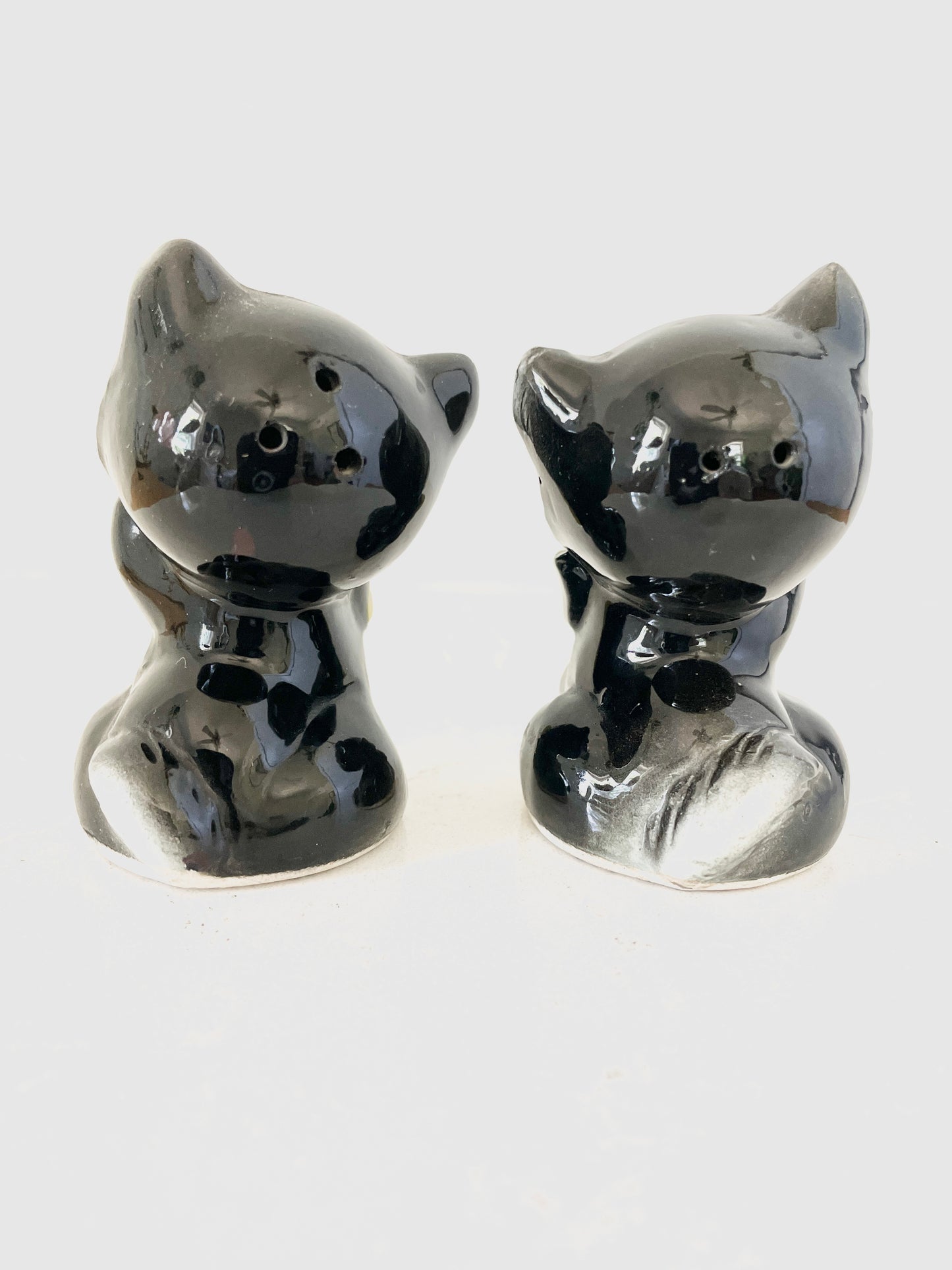 Feline Flair - Black Kitten Salt and Pepper Shakers