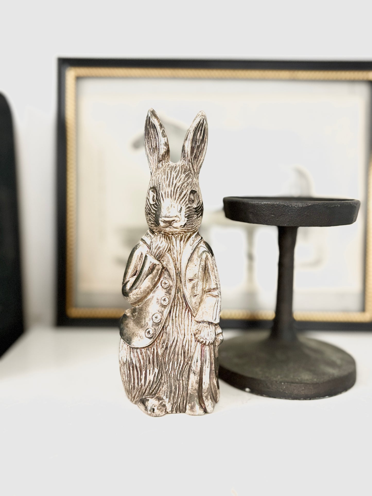 Vintage Peter Rabbit Silver Coin Bank – F. Warne & Co – Beatrix Potter Nursery Collectible