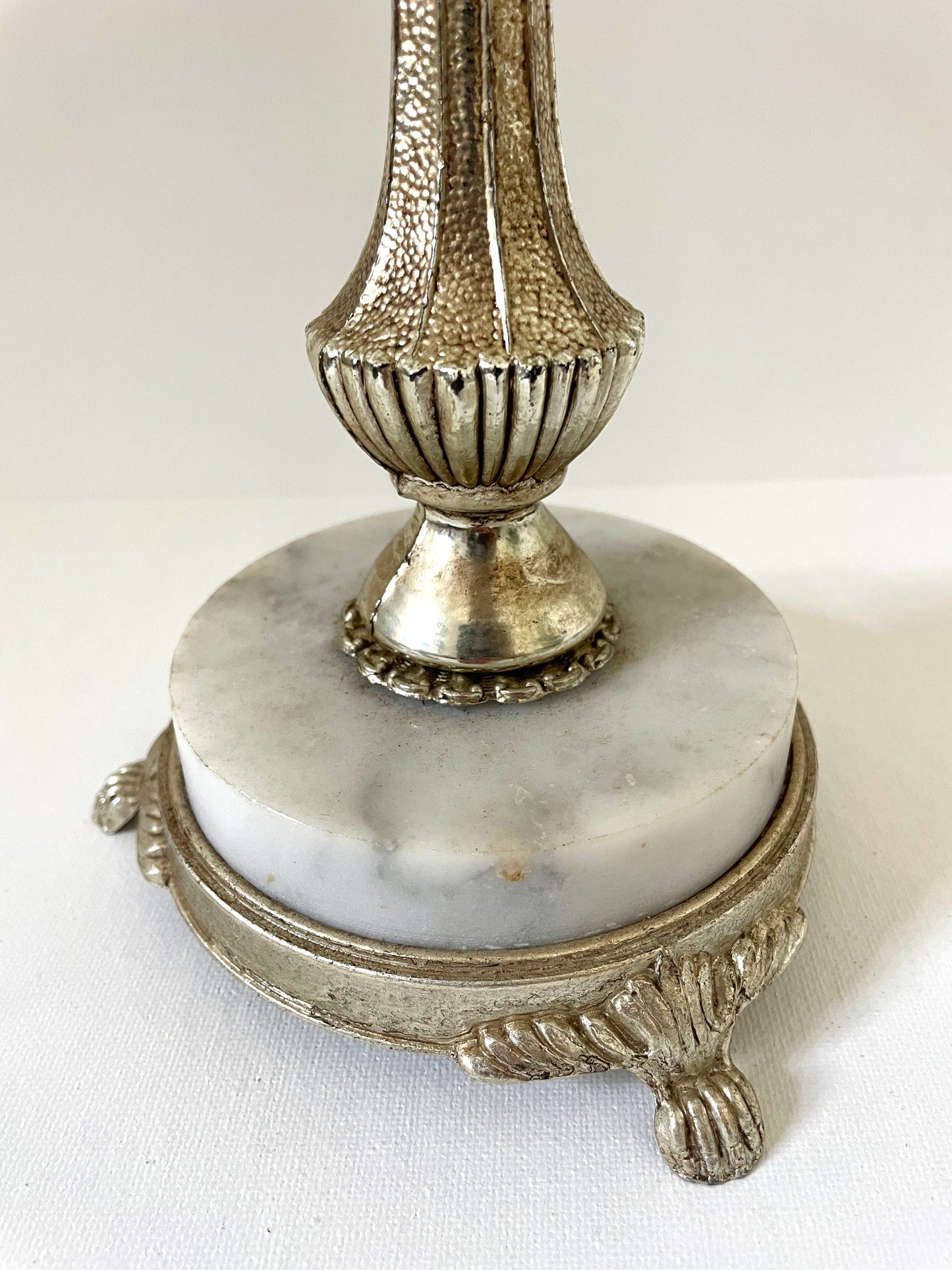 Sold - Candelabra Marble Base Art Deco Gold/Brass Tone