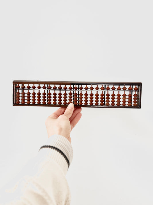 Vintage Japanese Soroban Abacus – Traditional Wooden Math Tool – Educational & Collectible Decor