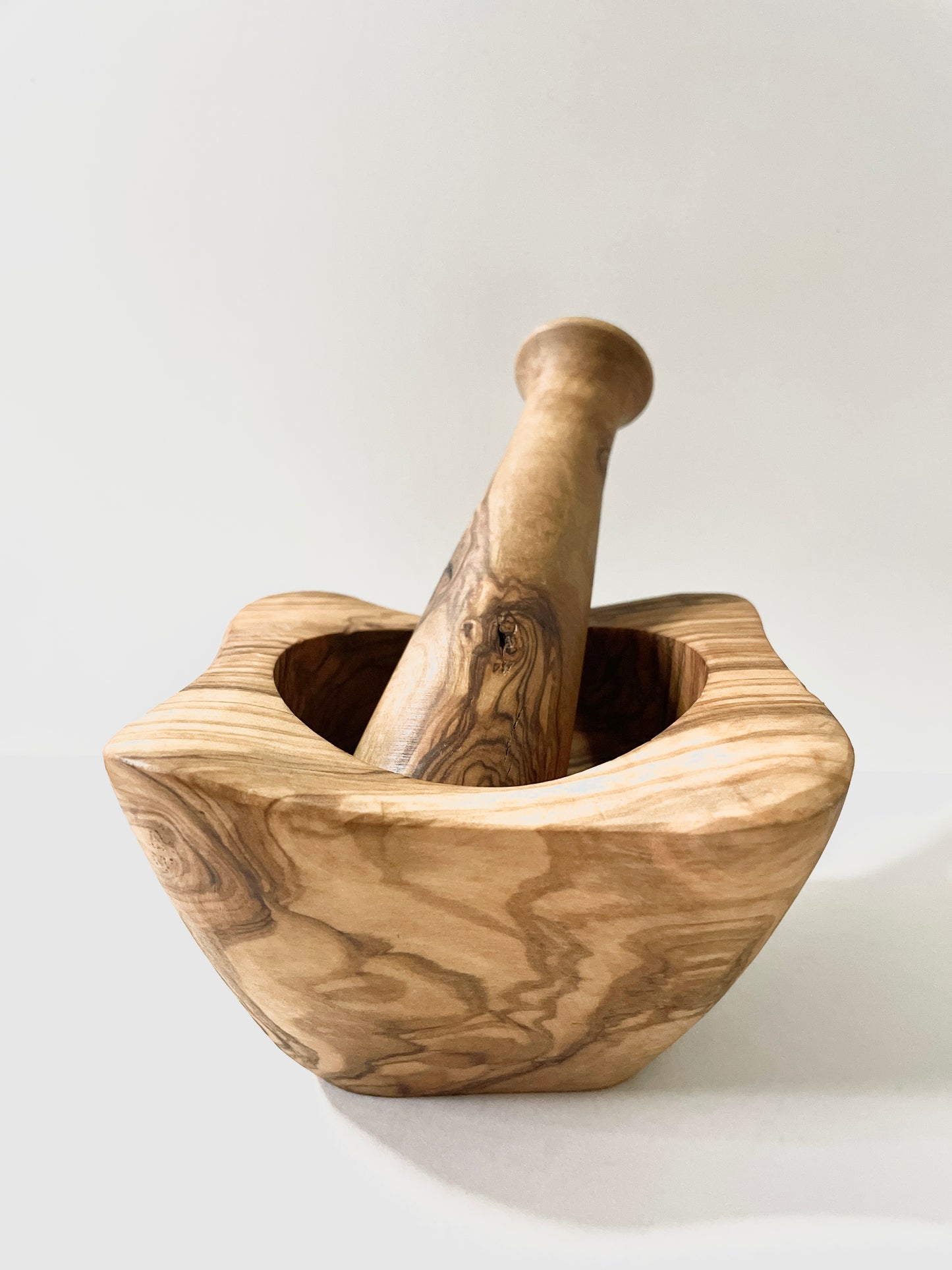 Natural Wooden Mortar & Pestle