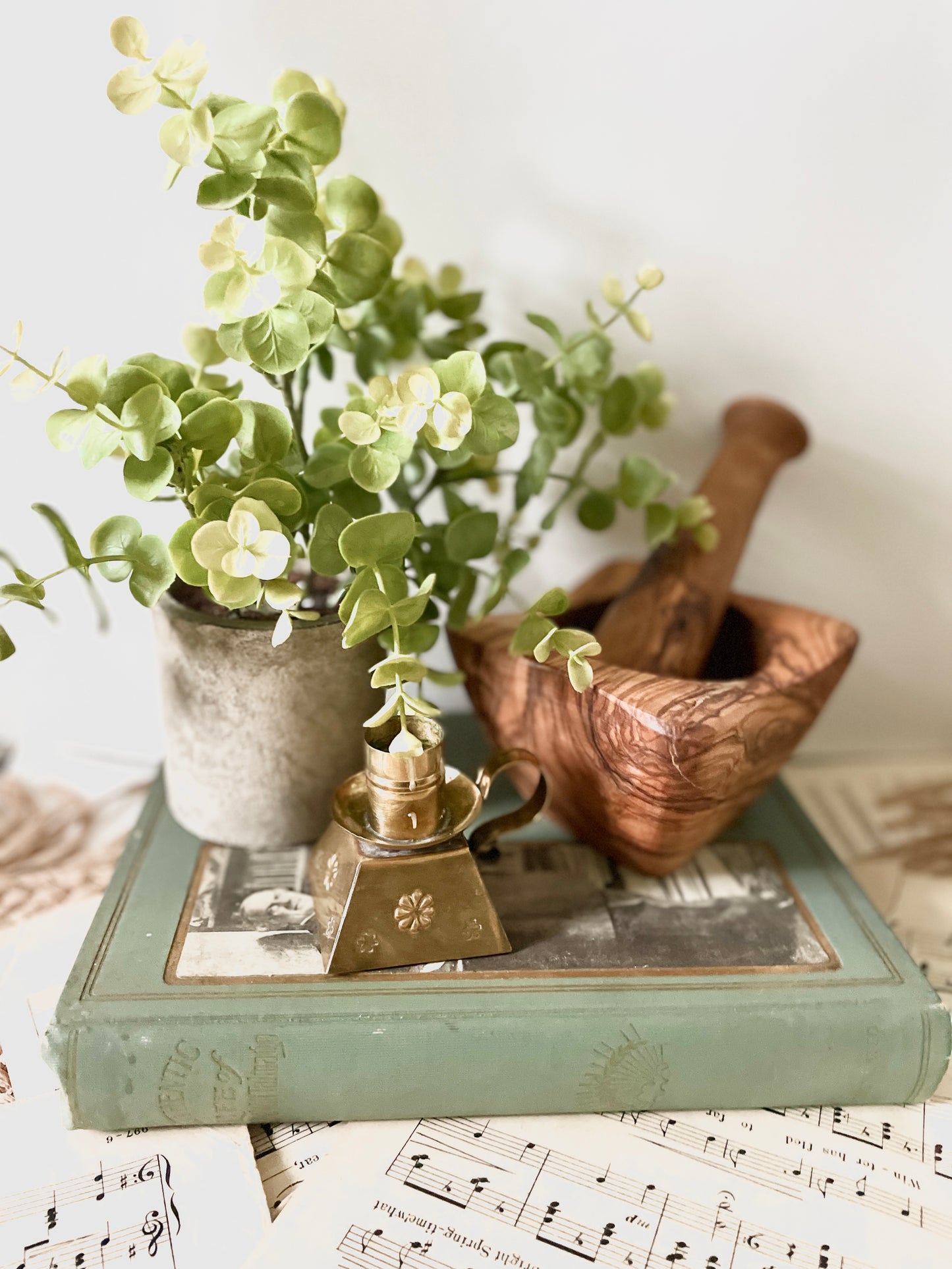 Natural Wooden Mortar & Pestle