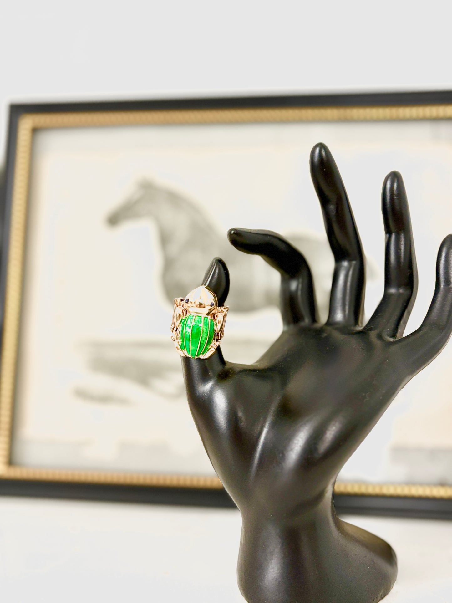 Lilly Pulitzer Garden Frog Cocktail Ring