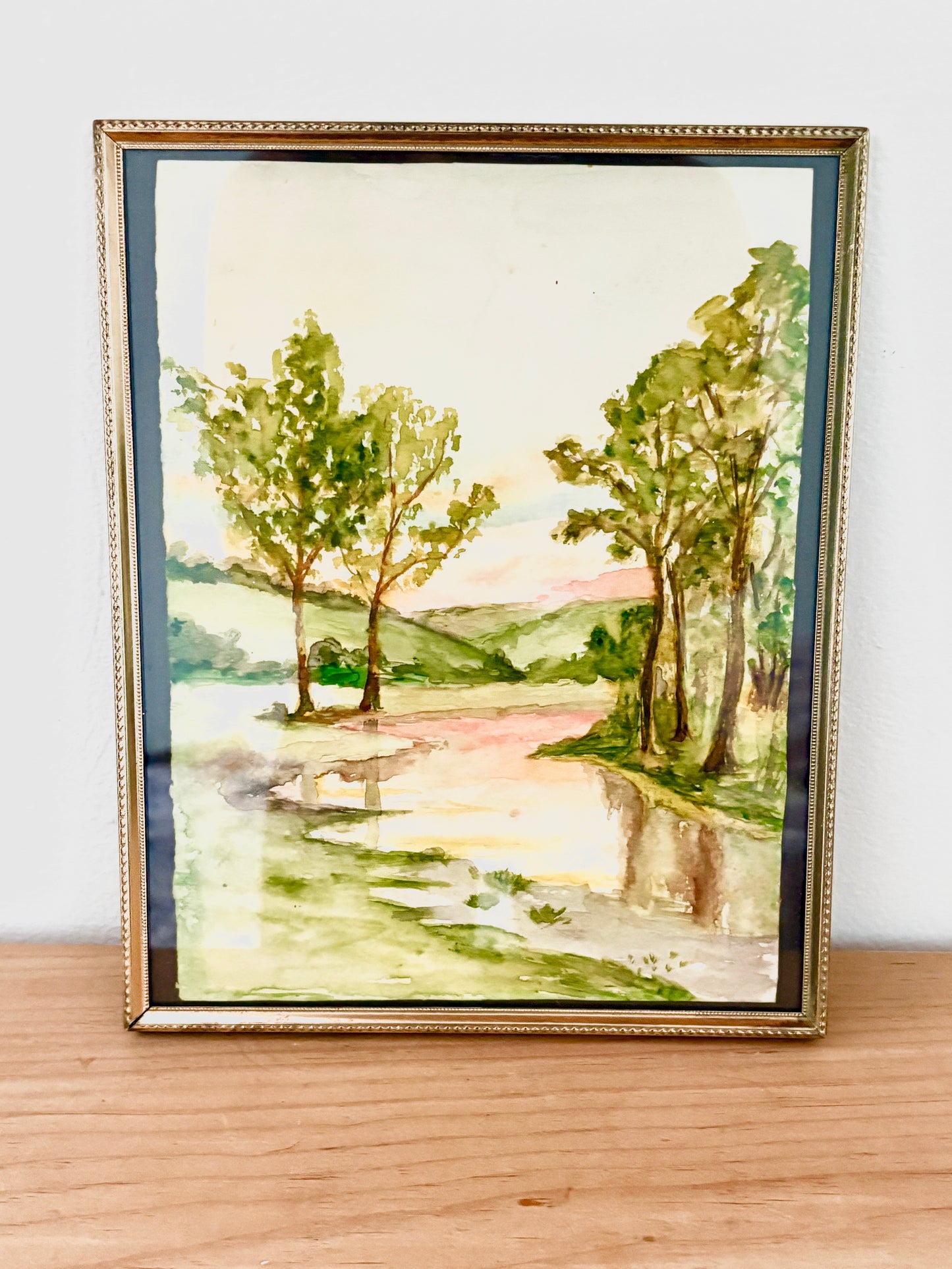 Hand-Painted Watercolor Landscape – 8 x 10