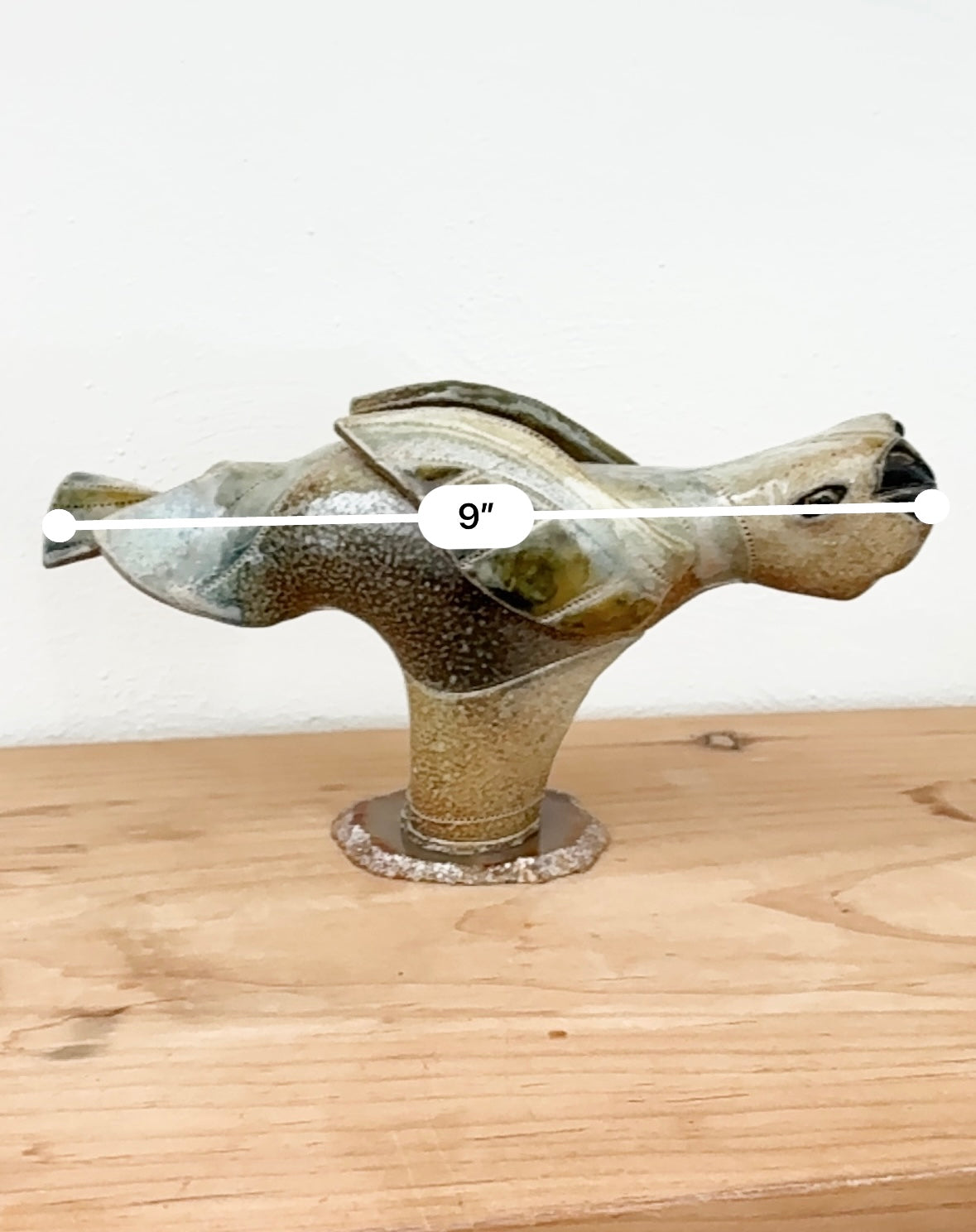 Local Artist Bird Sculpture by D. Niehof